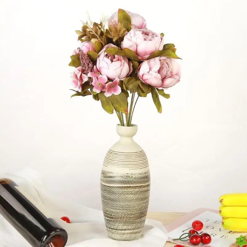 Шелк искусственный цветок для свадьбы украшение из листьев товары венок