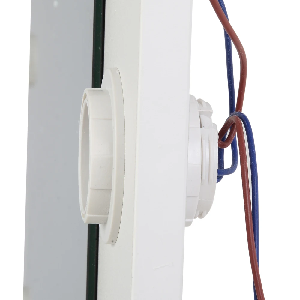 

US WarehouseFCH Large-Mirror Single-Drawer Dressing Table With Light Cannon Warm