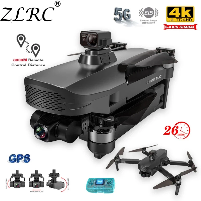 

ZLRC SG908 Max Three-Axis Gimbal Drone With 4K Professional Camera Automatic Obstacle Avoidance Brushless Motor RC Quadcopter