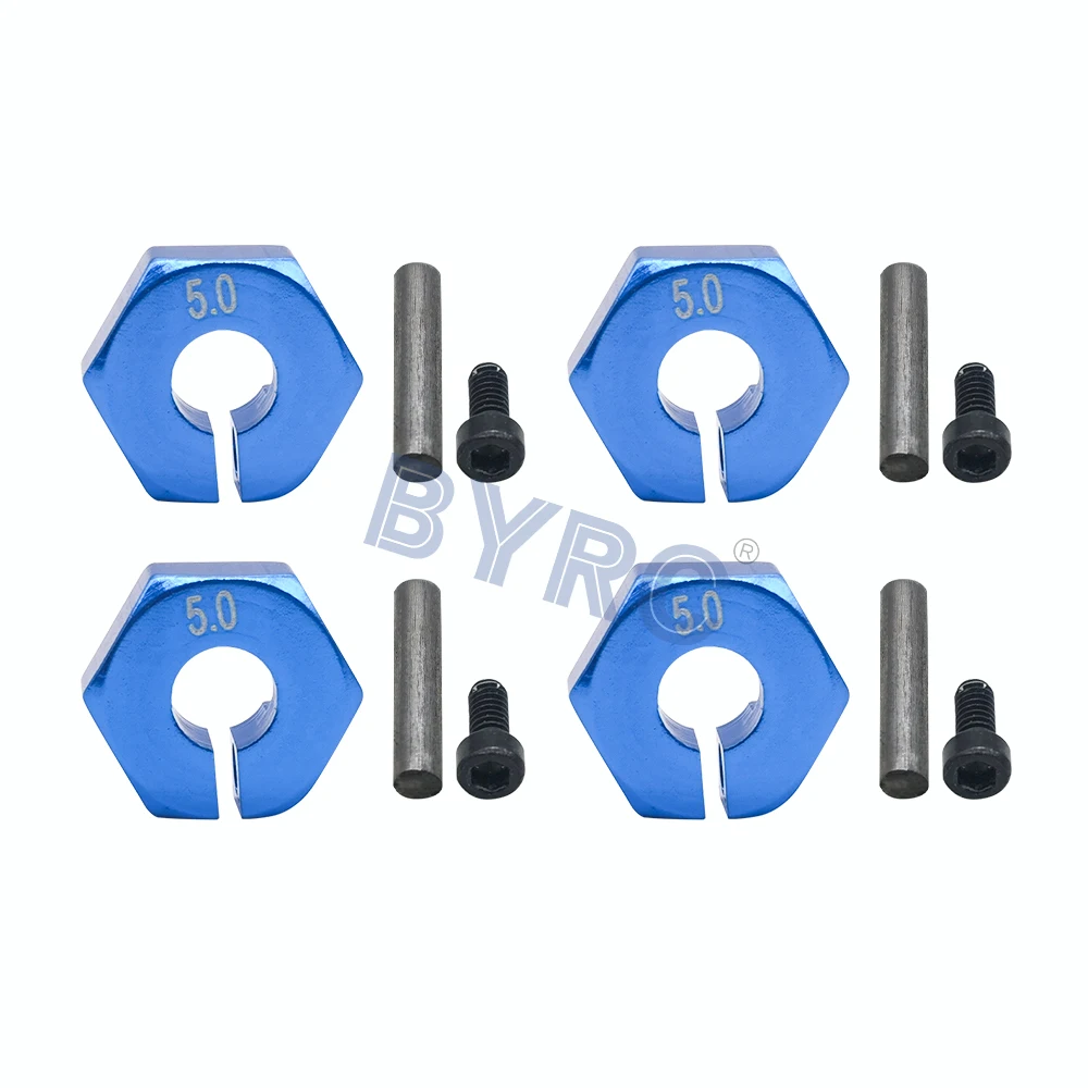 4Pcs/set Aluminum 5.0 Wheel Hex 12MM Metal for 1/10 Axial SCX10 Traxxas HSP Tamiya RC Crawler D90 | Игрушки и хобби