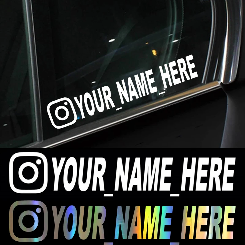 Fashion Car Sticker Vinyl Decals Motorcycle Car Stickers for Instagram FACEBOOK Pinterest YouTube Pegatinas Coche