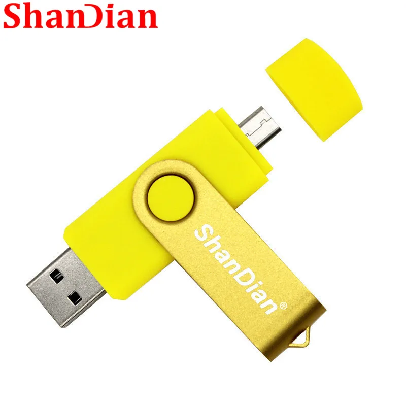 SHANDIAN новая флэш память с реальной емкостью OTG высокоскоростной диск 64 ГБ 32 16 4 USB2.0