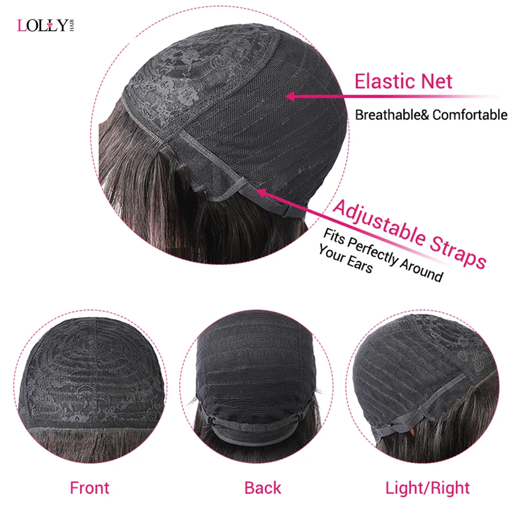 Имбирный оранжевый прямой парик с челкой малайзийские человеческие волосы