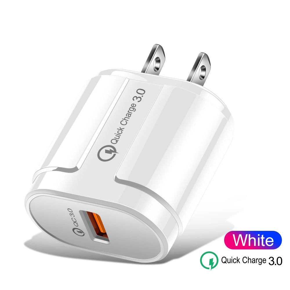 US White Олаф Быстрая зарядка 3,0 USB зарядка для samsung S7 S6 Edge A3 iPhone huawei EU US UK штепсельный адаптер Быстрая зарядка QC 3,0 зарядное устройство для мобильного телефона - Тип штекера: US White