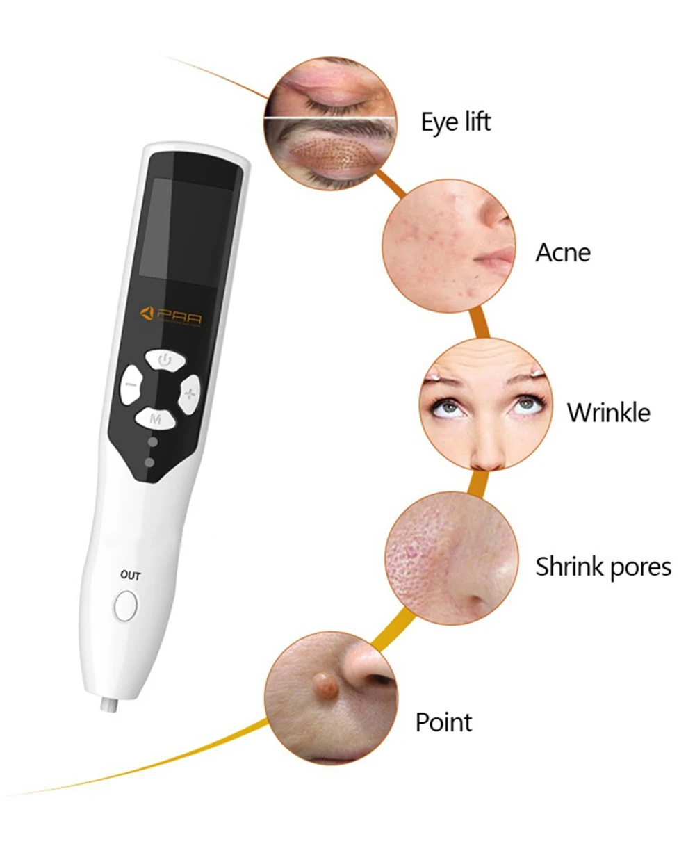 

PAA Ozone Plasma Pen Wart Freckle Removal Fibroblast Pen Skin Mole Dark Spot Remover Face Lifting Dot Wrinkle Eyelid Lift CE