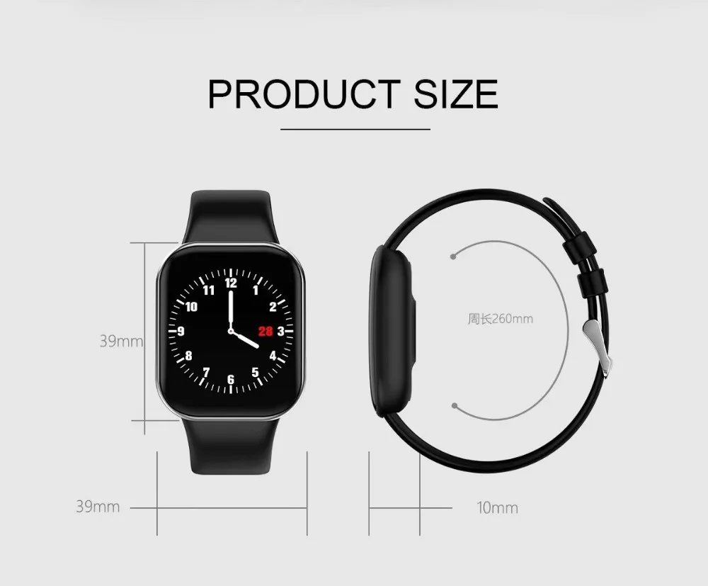 X16 Смарт-часы для мужчин для Apple Watch для женщин пульсометр кровяное давление спортивные часы фитнес-браслет Bluetooth Смарт-браслет