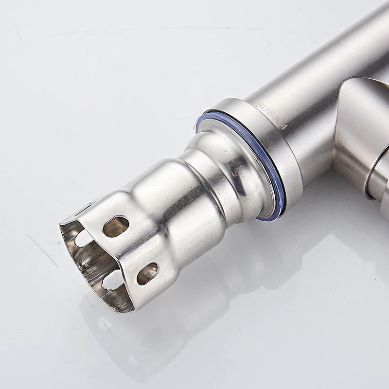 Смеситель для ванной из нержавеющей стали с одной ручкой поворот на 360