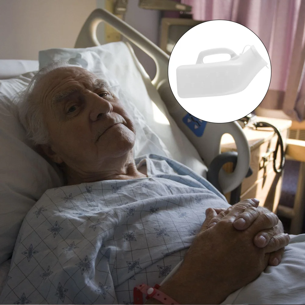 

1pc Men's Chamber Pot Portable Silicone Urinal Bottle Urinal Funnel Emergency Toilet for Agedness