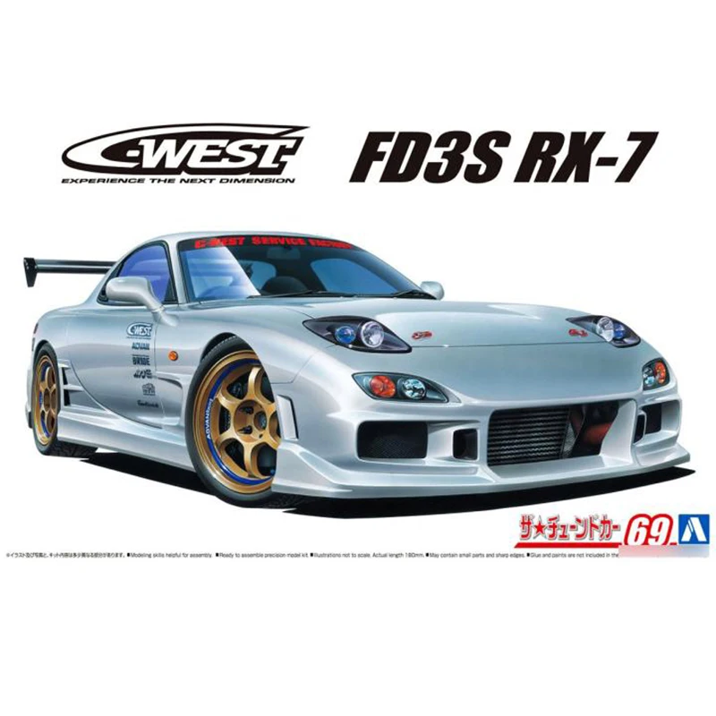 

Модель в сборе для взрослых 1/24 C-West Mazda FD3S RX-7 '99 06302