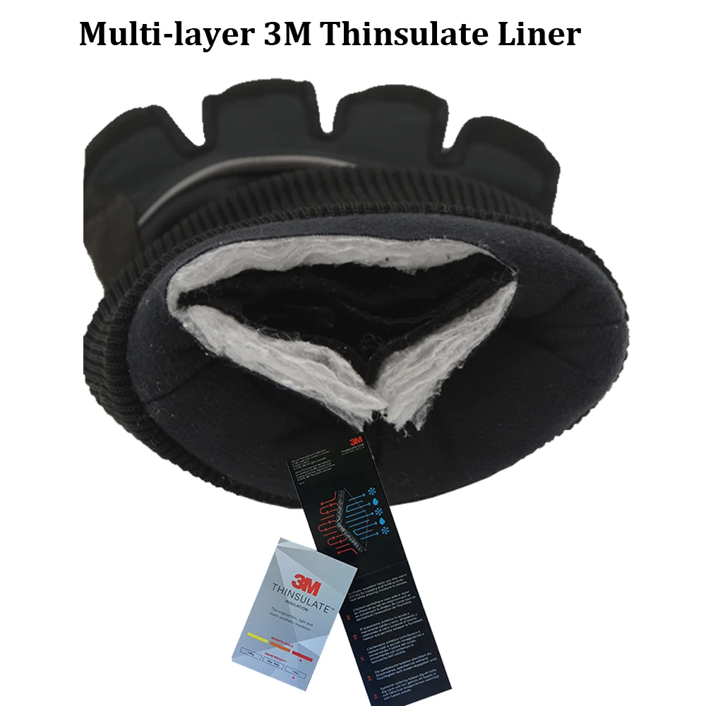 MOREOK 3M Thinsulate Термальность лыжные перчатки полный палец Сенсорный экран зимние перчатки Светоотражающие езда на велосипеде перчатки для вождения Для мужчин Для женщин