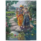 Radha-krishna 5d Бриллиантовая вышивка, религиозная DIY алмазная живопись, вышивка крестиком, полная квадратная мозаика, искусство, украшение для дома,