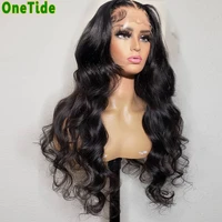 brazilian 30 inch body wave lace front wig bodywave t part lace frontal human hair wigs for women pre plucked lace closure wig