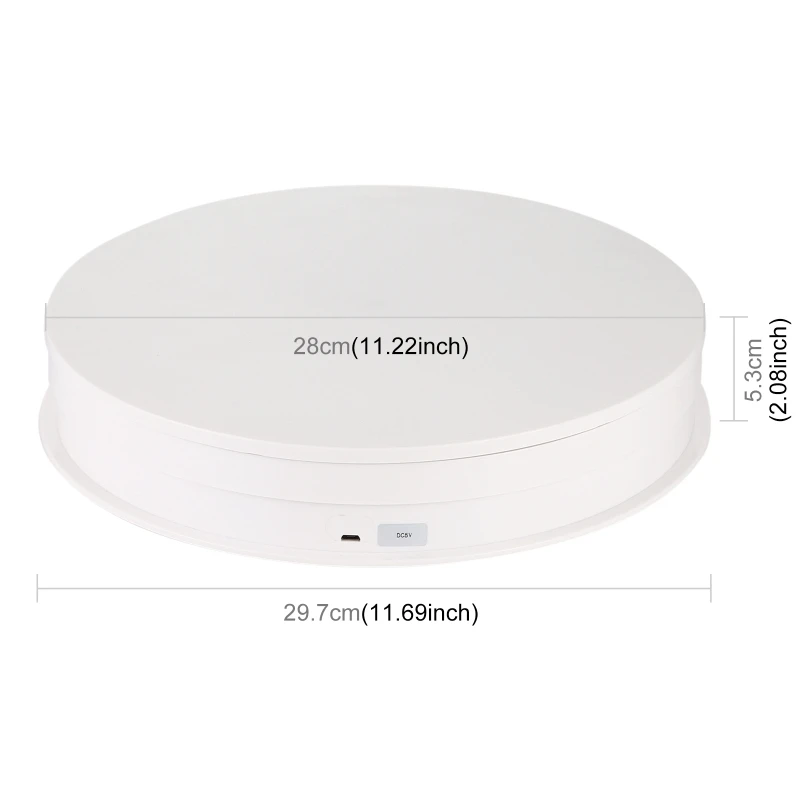 

Hot-PULUZ PU3048 Rotating Display Stand,30cm Electric Rotating Turntable Display Stand Photography Video Props Turntable