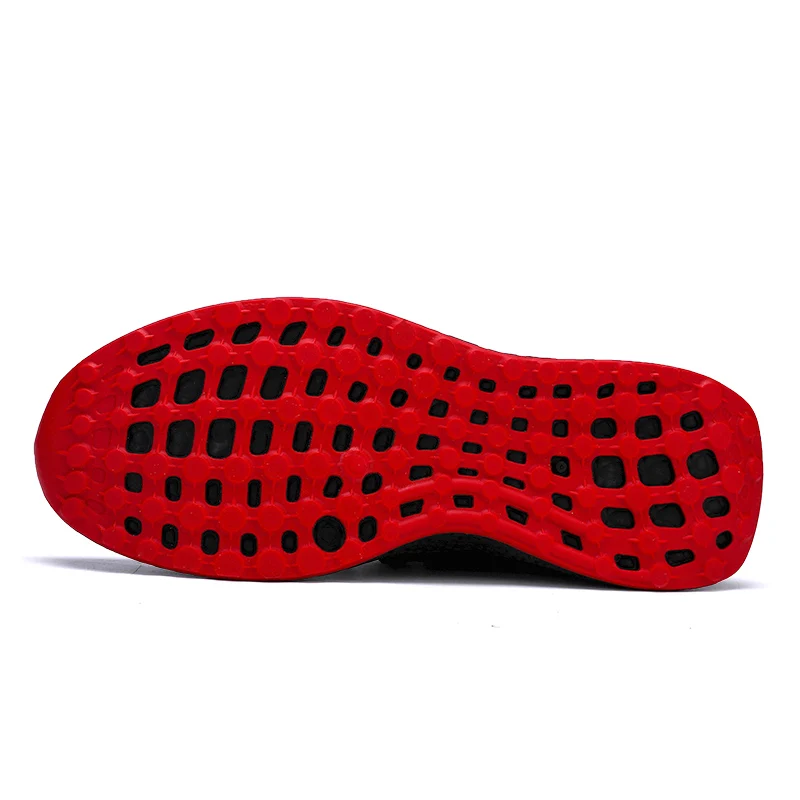 New Brand Autumn Breathable Mesh Men Sneakers No-slip Casual Shoes Flyknit Male Lace up Wear-resistant tenis masculino | Обувь