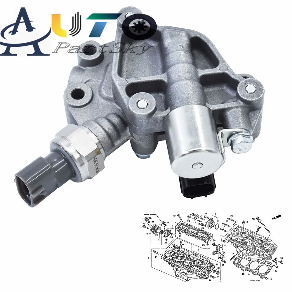 Соленоид VTEC катушка 15810 RKB J01 в сборе с прокладкой для Honda Accord odysey Pilot3.5 3 0 V6 15810RKBJ01 918