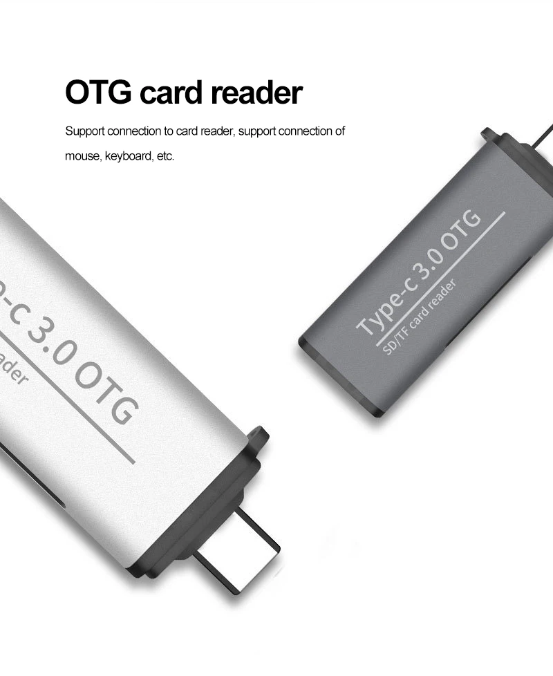 Кардридер Micro USB 3.0 Type C на SD TF адаптер Аксессуары OTG кардридер смарт-карта памяти