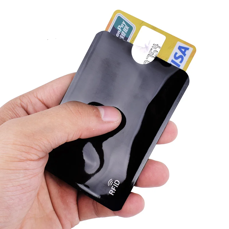 Алюминиевый Анти Rfid блокирующий ридер замок держатель для банковской кредитной карты защита Rfid металлический чехол для кредитных Id карт