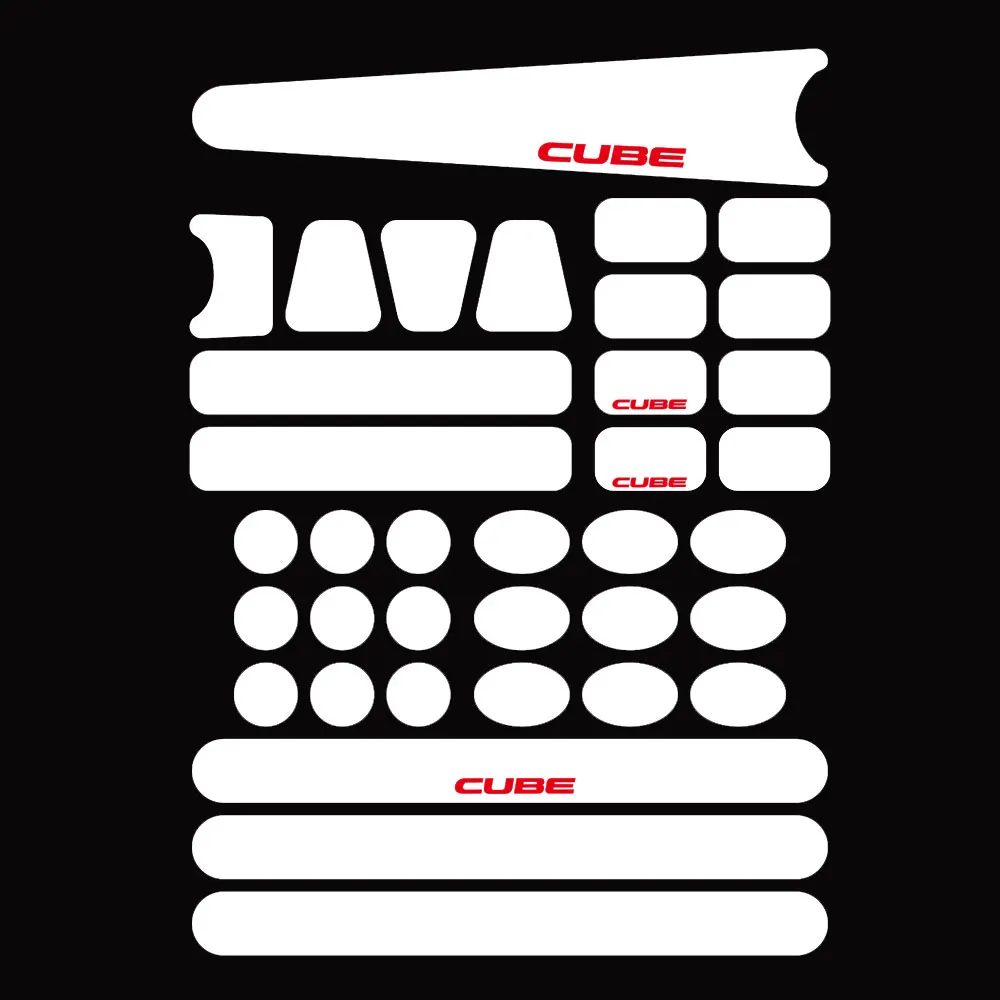 Комплект защиты рамы велосипедной наклейки. Для горного велосипеда cube и