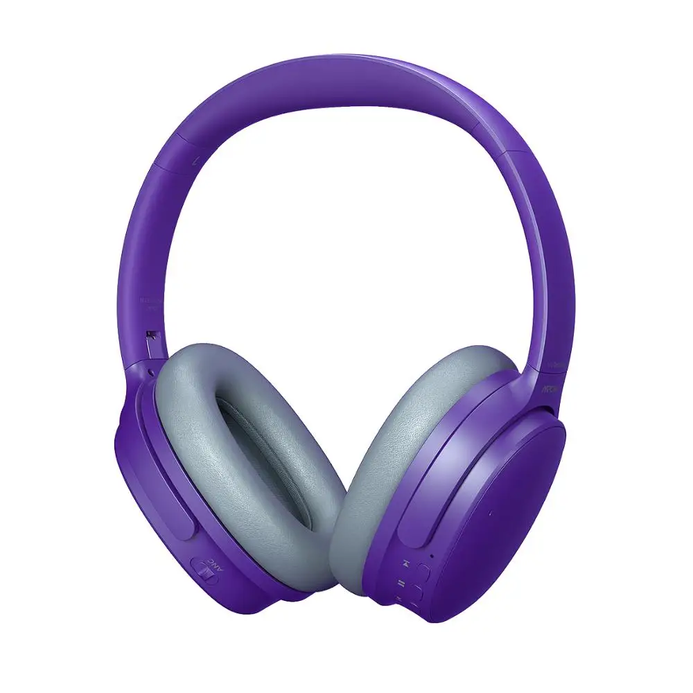 Purple Headphone Mpow H10 Hi-Fi стерео музыкальные гарнитуры наушники с шумоподавлением Накладные наушники 25H время воспроизведения беспроводные Bluetooth наушники с микрофоном - Цвет: Purple Headphone