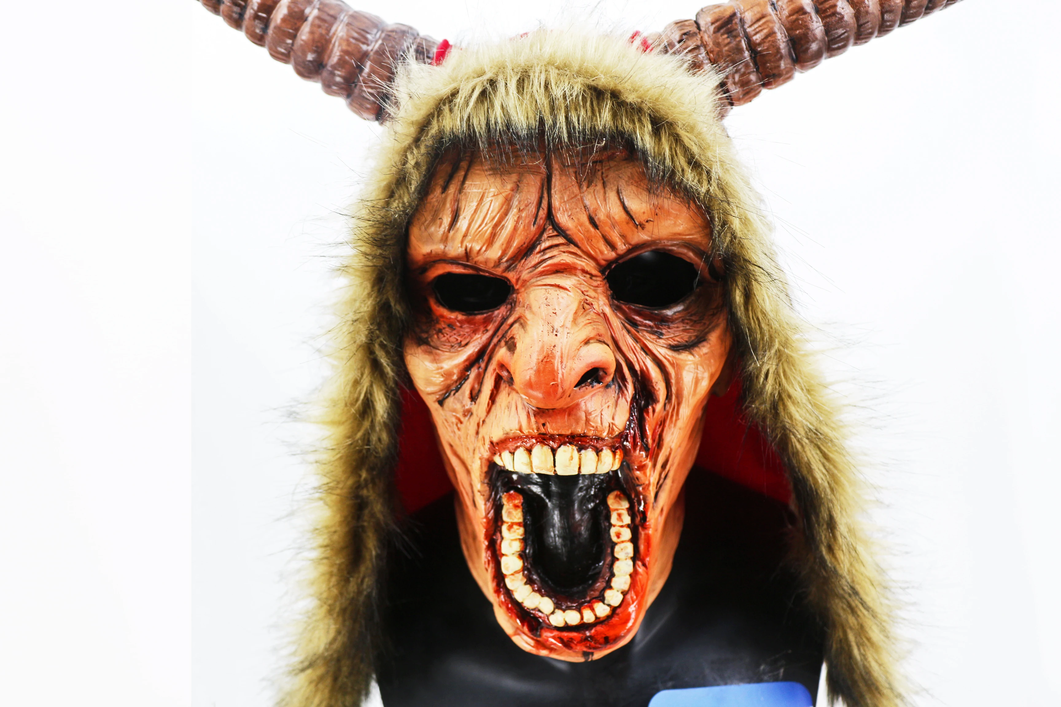 Krampus маска демона страшная демоническая дьявола Рождество взрослые Хэллоуин