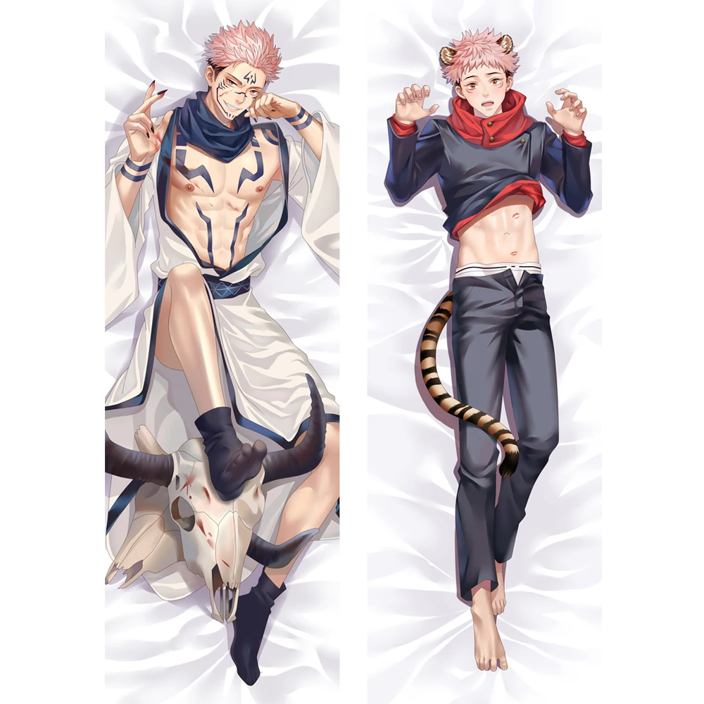 Аниме юютсу Kaisen Dakimakura Itadori Yuji & Ryomen Sukuna Мужская отаку обнимающая подушка для тела