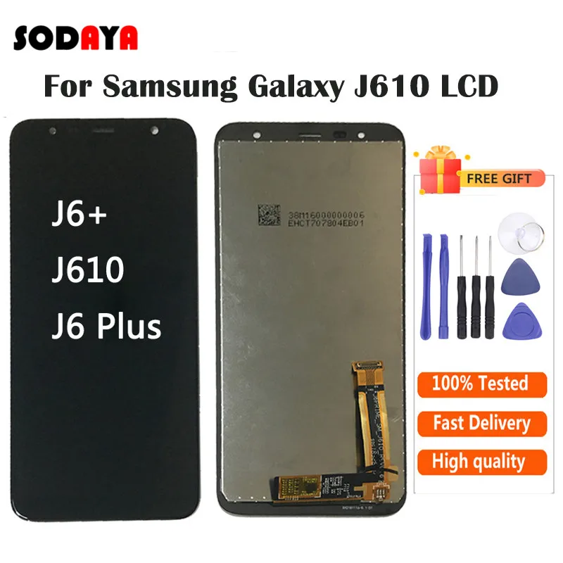 samsung j6 plus Display Оригинальный ЖК дисплей 6 0 дюйма для Galaxy J6 + J610 J610F J610FN экран Plus|Экраны