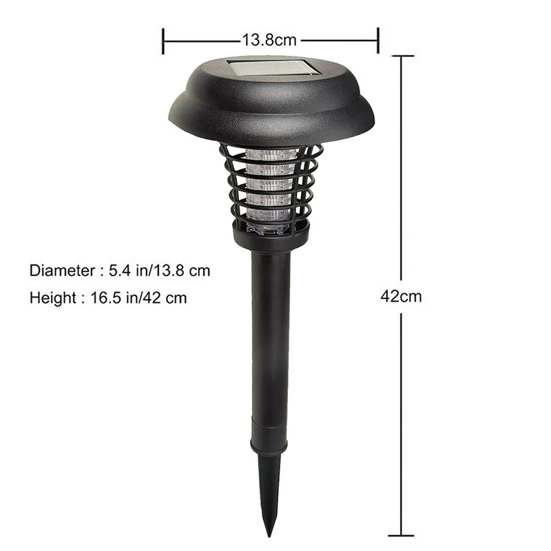 Уличная Светодиодная лампа на солнечной батарее для уничтожения насекомых |