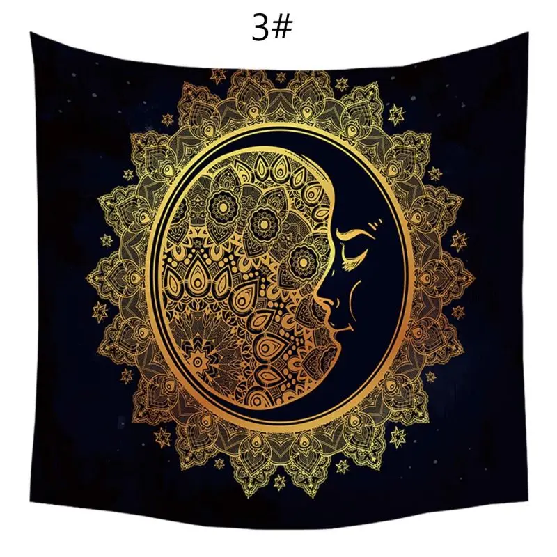 Солнце и луна Psychedelic настенный Таро гобелен гадания алтарь скатерть | Спорт