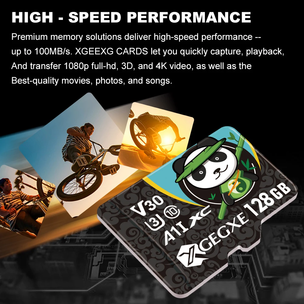 XGEGXE Micro SD 16GB 32GB 64GB 128GB Memory Card C10 Fashion TF Card Flash Drive for Android