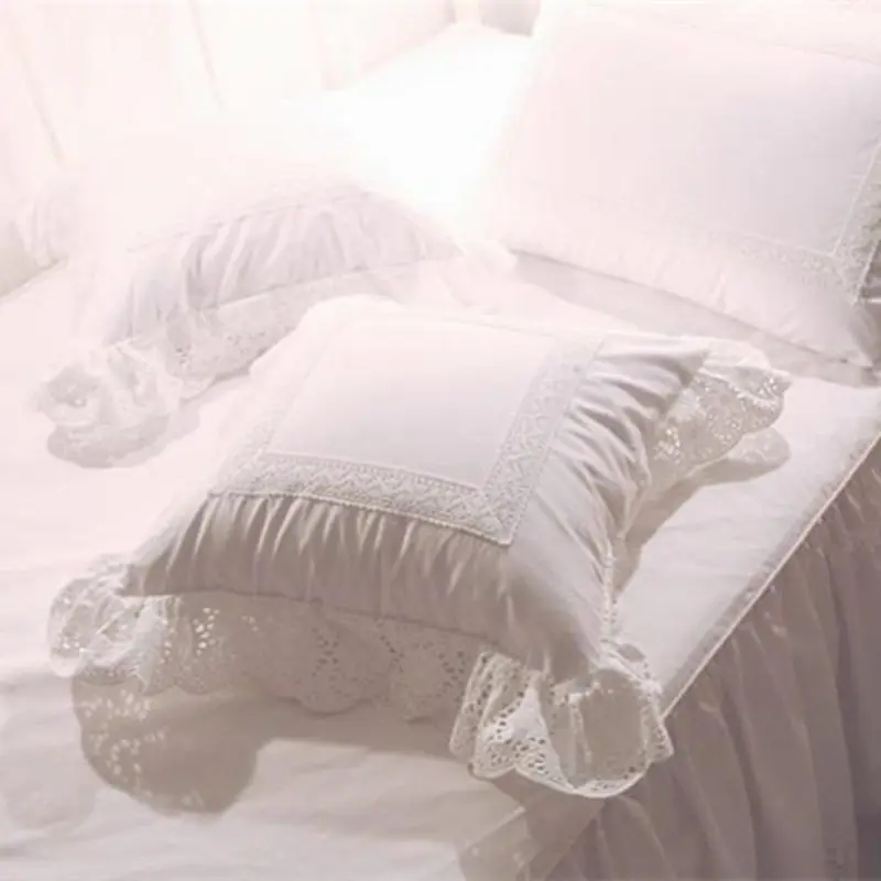 Европейская изысканная наволочка для подушки с вышитыми цветами кружевная