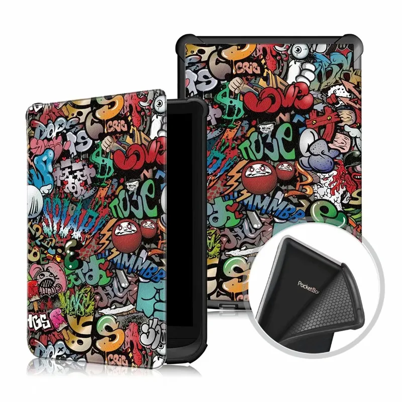 Чехол 6 дюймов для Pocketbook 627 616 632 тонкий кожаный магнитный чехол PocketBook Touch Lux 4/Touch HD