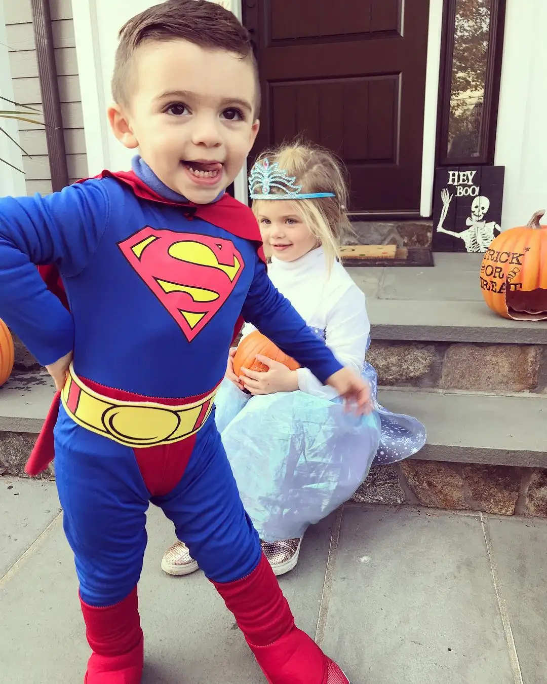 Reneecho супер Детский костюм на Хэллоуин красный супергероя для мальчиков