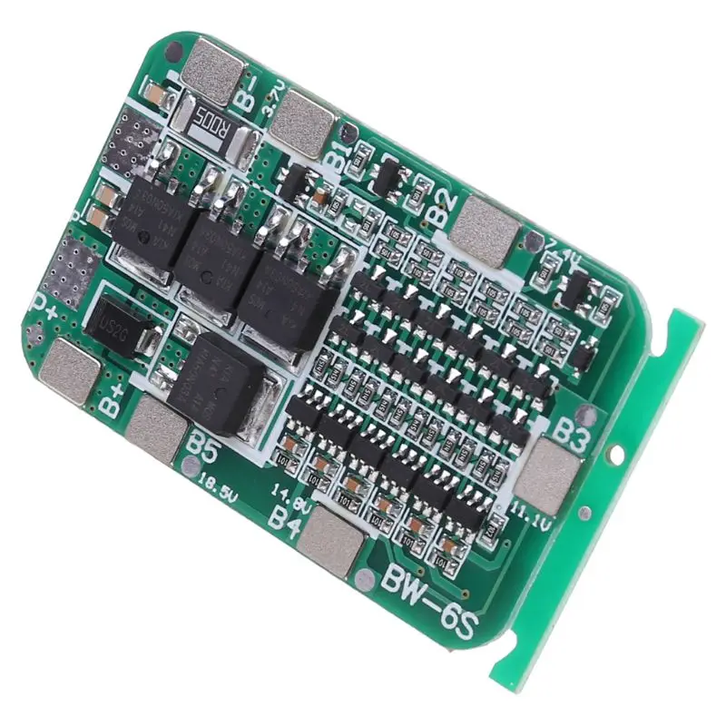 2021 Новый 6S 15A 24V PCB плата защиты BMS для 6 шт 18650 литий ионная литиевая Батарея