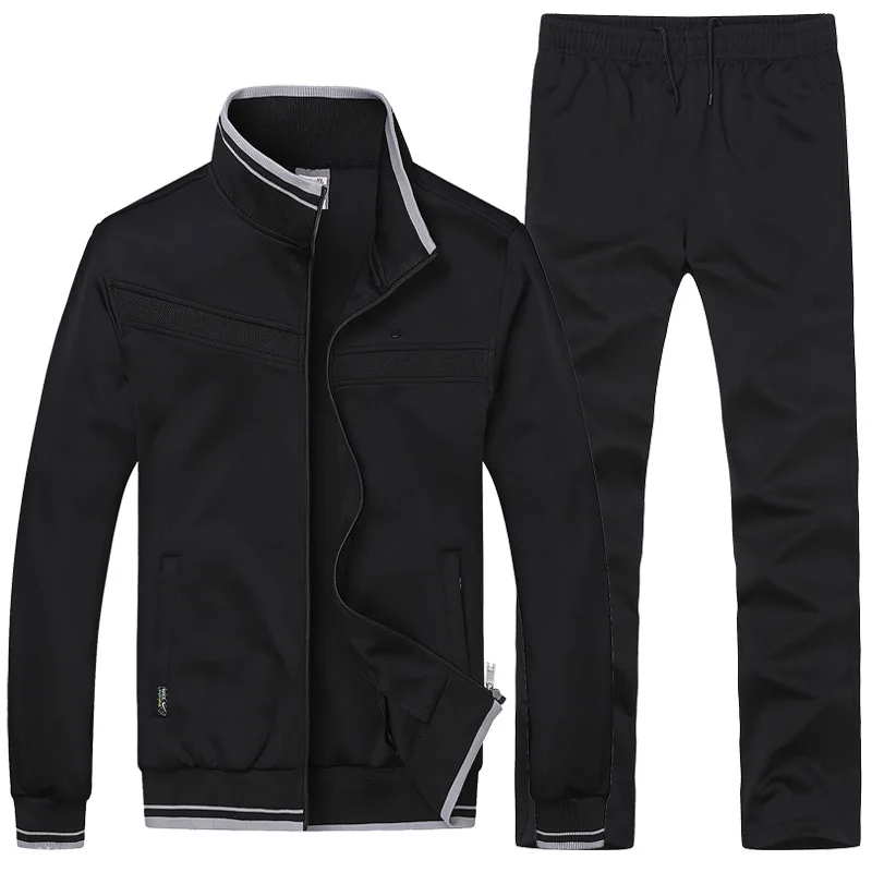 

Men's Sport Set Simple Running Jogging Fitness Suit Sportwear Clothing Sports Suits Tracksuit Set Training Patchwork Sweat Suit