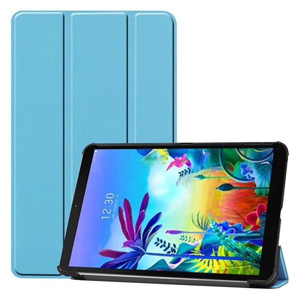 Магнитный чехол для LG G PAD 5 LM-T600L/T605L смарт-чехол из искусственной кожи для LG G PAD 10,1 дюймов планшет T600 T605 защитный чехол-книжка - Цвет: blue