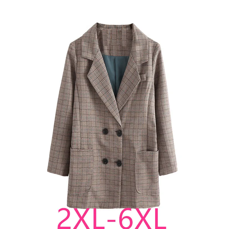 Новый 2021 весна осень размера плюс пиджак блейзер для мальчика женщин большой