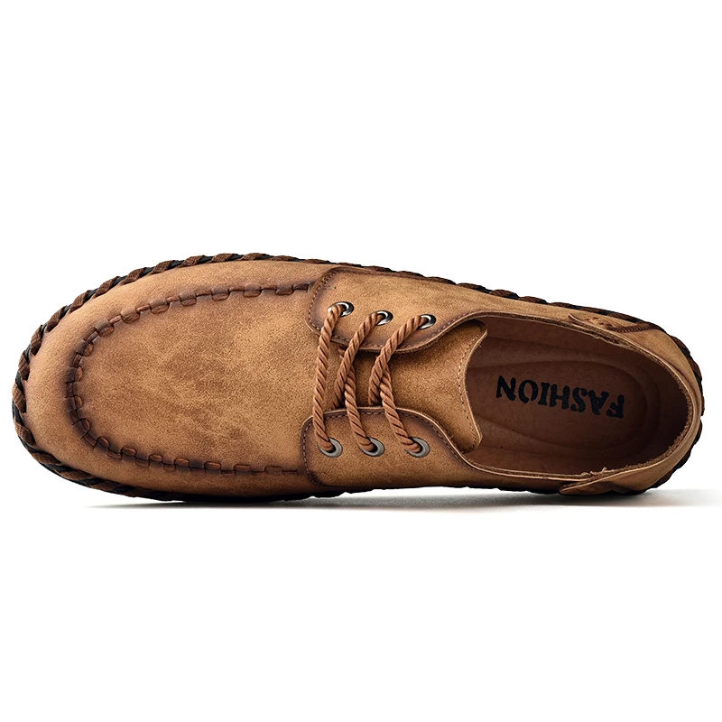 Мужская обувь Высококачественная кожаная прогулочная водонепроницаемые