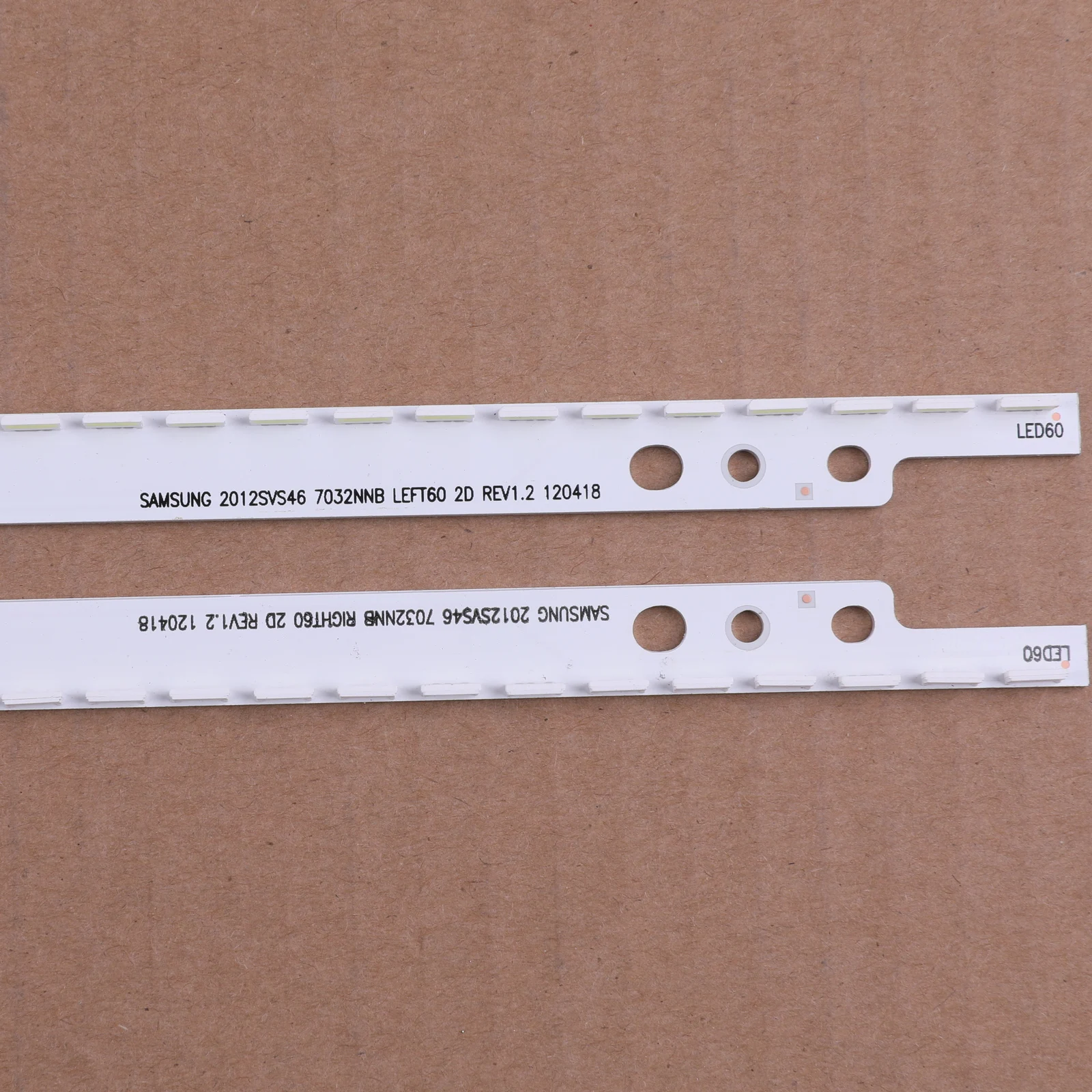 Светодиодная лента для подсветки Samsung UA46ES5500R SLED 2012SVS46 7032NNB LEFT60 RIGHT60 2D 2 шт./компл. 60