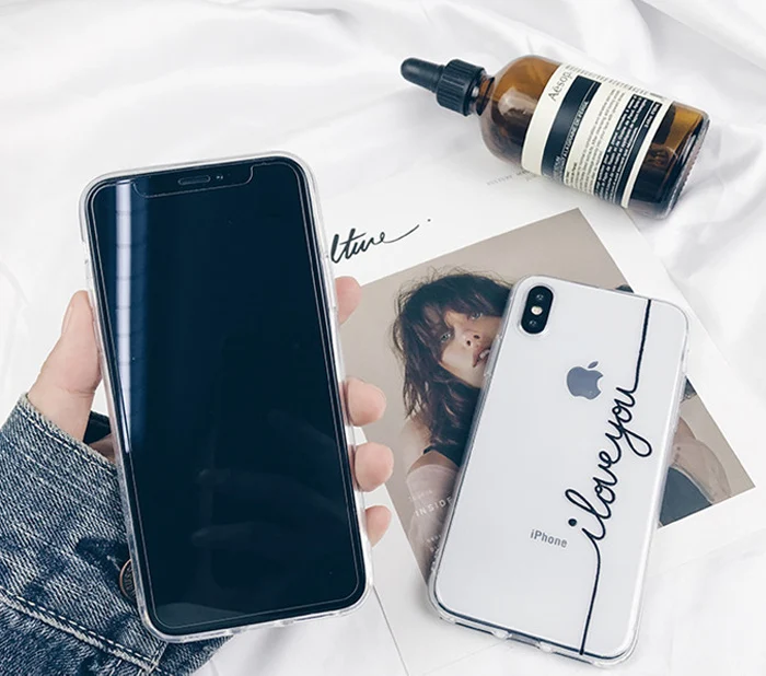 Прозрачный чехол Love для iphone 7 8 6 6S Plus, чехол для Apple iphone XR X XS Max 6 s 5 5S se 5 s 11 Pro Max, чехол