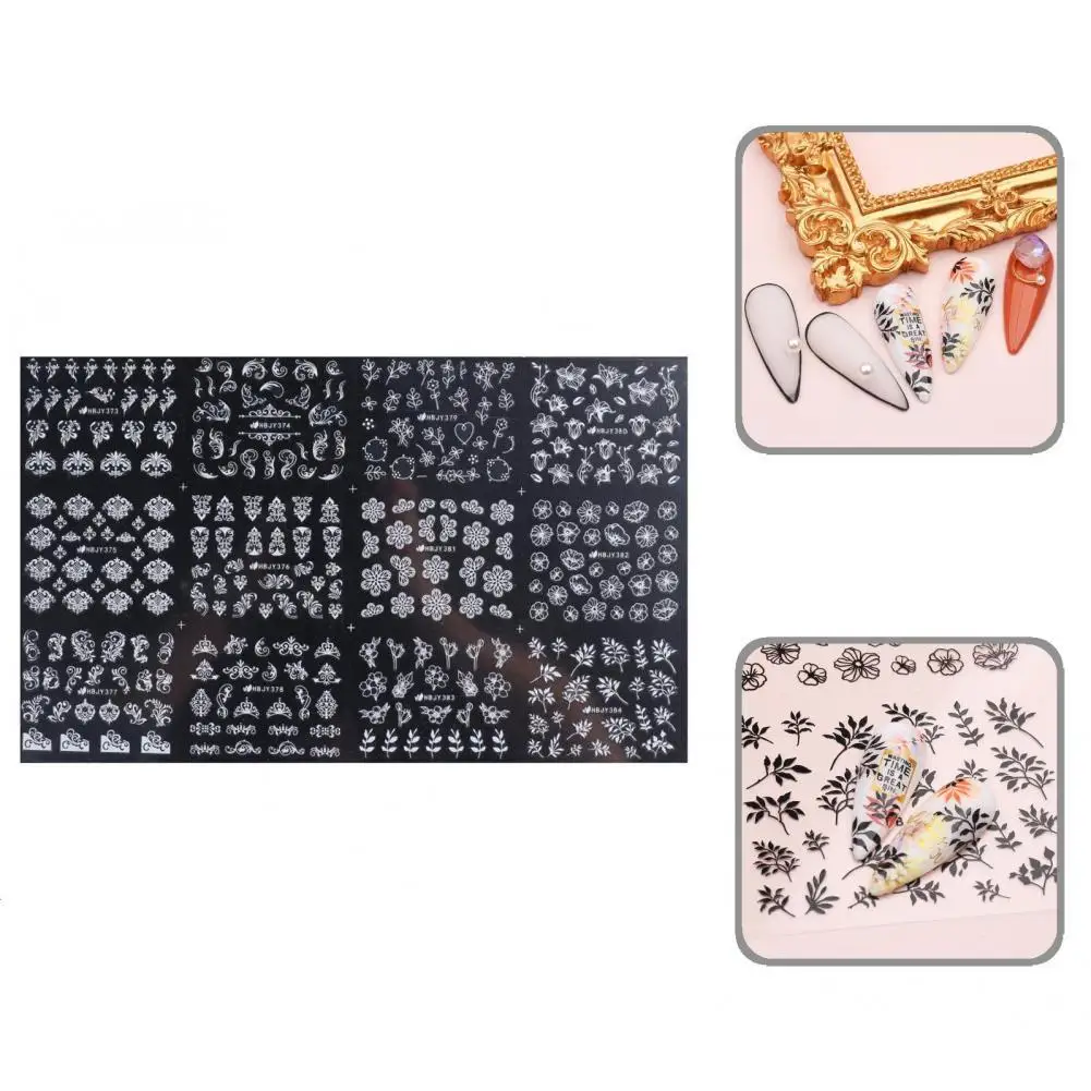 

Nail Decals Non-Fading Paper Holographic Plant Adhesive Sliders Colorful Wraps Decoration Nail Transfer Nail Sticker
