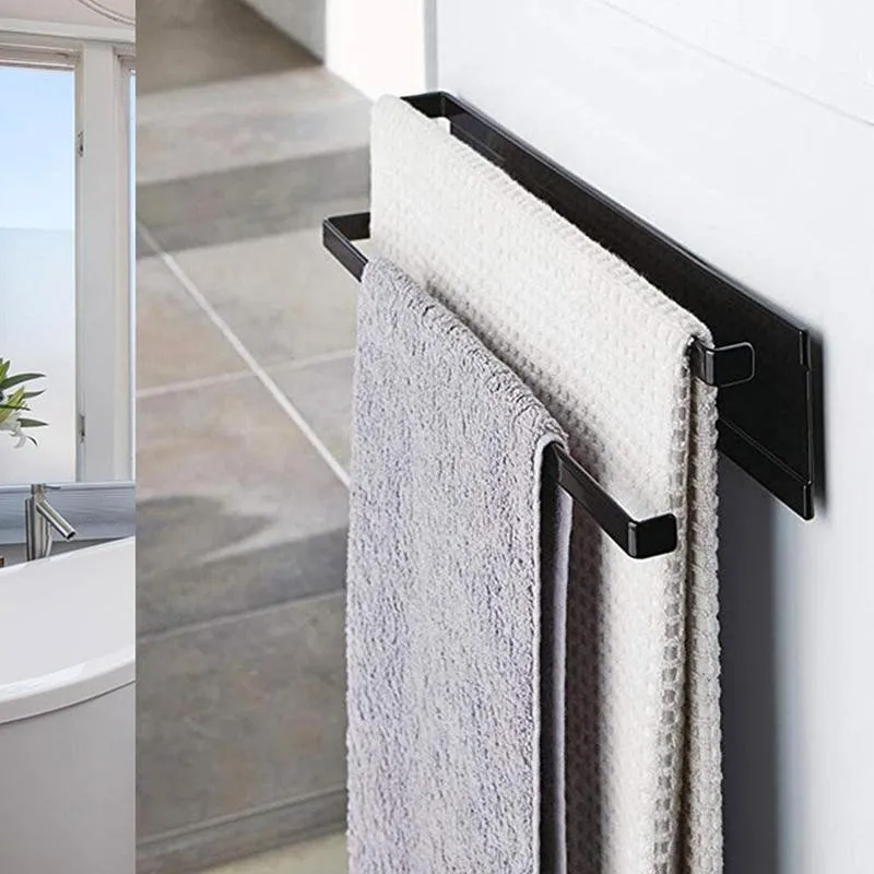 

Japanese Rag Rack Double Layer Towel Rack Organizer Multifunctional Bathroom Kitchen Storage Shelf Home Organizer Supplies