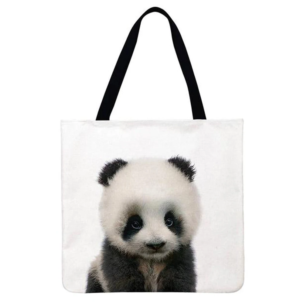 

Women's Bag Panda Printed Shoulder Shopper Clutch Bags for Women 2021 Fashion Design Casual Ladies Large Capacity Tote Handbags