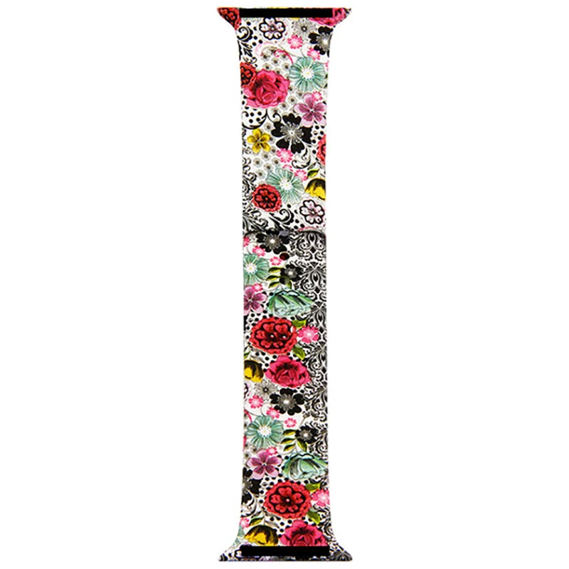 

Printed Silicone Strap for Apple Watch Series 6 SE 5 4 3 2 Watch Band Bracelet for IWatch 38mm 40mm 42mm 44mm Watchband Loop
