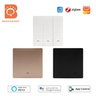 Настенный выключатель Benexmart Tuya Zigbee, Нейтральный выключатель с голосовым управлением, работает с приложением Smartthings