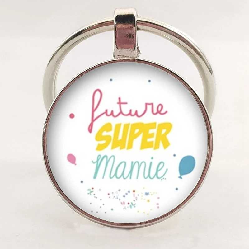 Новинка популярный брелок для ключей мэми с узором подарок бумажная круглая