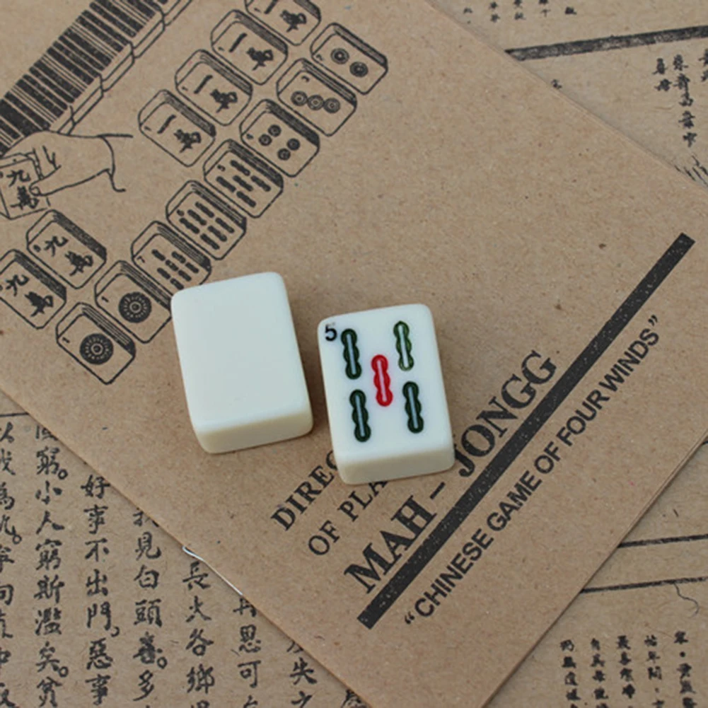 Портативный Китайский античный набор настольных игр для Маджонга путешествий на
