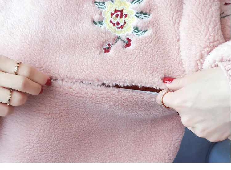 Осенне-зимнее теплое кашемировое платье для беременных элегантное кормления