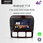 Android 11,0 автомобильный dvd-плеер Bluetooth 5,0 4 Гб ОЗУ 64 Гб ПЗУ 8 ядер для Benz W215 W220 S320 S350 S400 S430 S500 радио GPS ГЛОНАСС