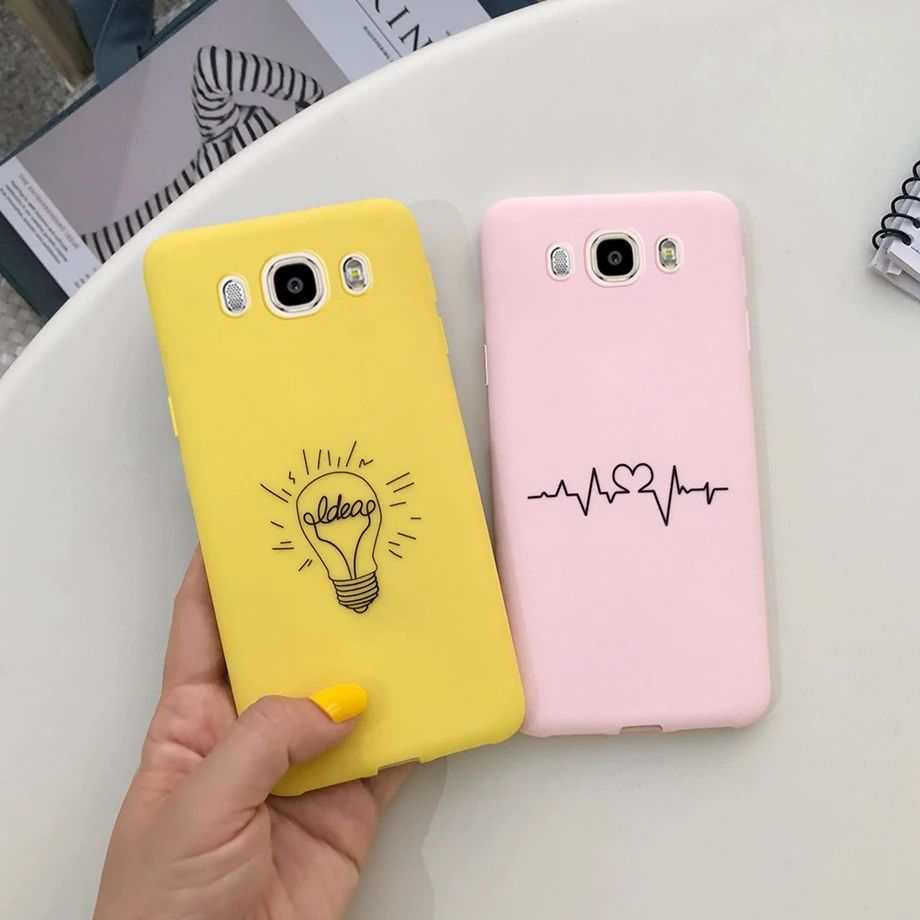 Silicone Cover Phone Soft Candy Case For Samsung Galaxy J5 2016 J510 J510F J510FN cases J 5 Capa fundas | Мобильные телефоны и
