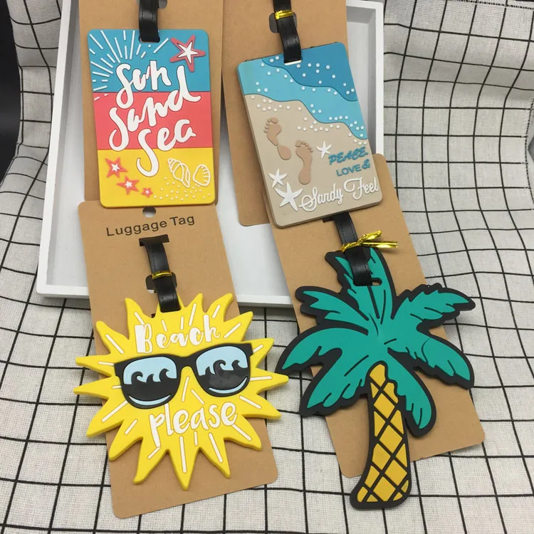 

Travel Accessories Creative Luggage Tag Animal Cartoon Silica Gel Suitcase ID Addres Holder Baggage Boarding Tags Portable Label